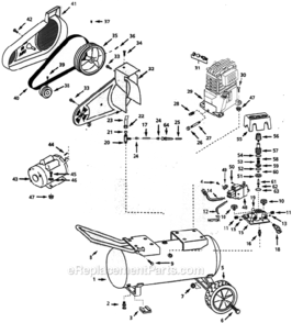 Portable_Air_Compressors Diagram and Parts List for VT626900  Campbell Hausfeld Compressor